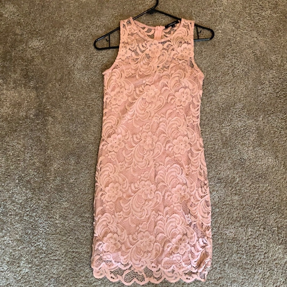 Short laced bodycon dress